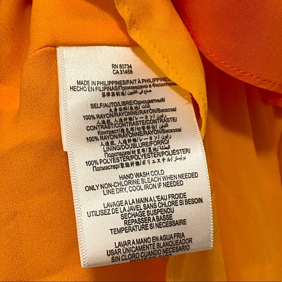 BCBGeneration Short Summer Dress Coral & Orange NWT Medium - Picture 7 of 11